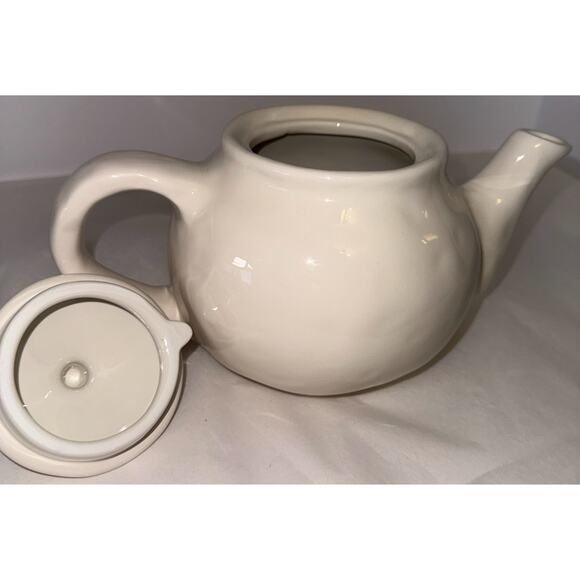 Pottery Barn Tea Garden Tea Pot Believe Rae Dunn Design 1.5 Quarts/6 Cup Teapot - Picture 4 of 5